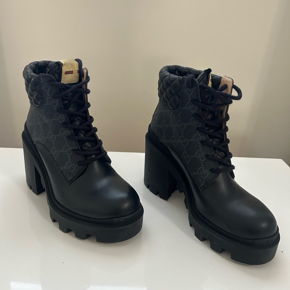 Gucci Apollo Black Women's Boots Size 35